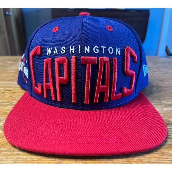 Washington Capitals Snapback Hat New Era 9Fifty Vintage Hockey Retro Caps - Picture 1 of 11